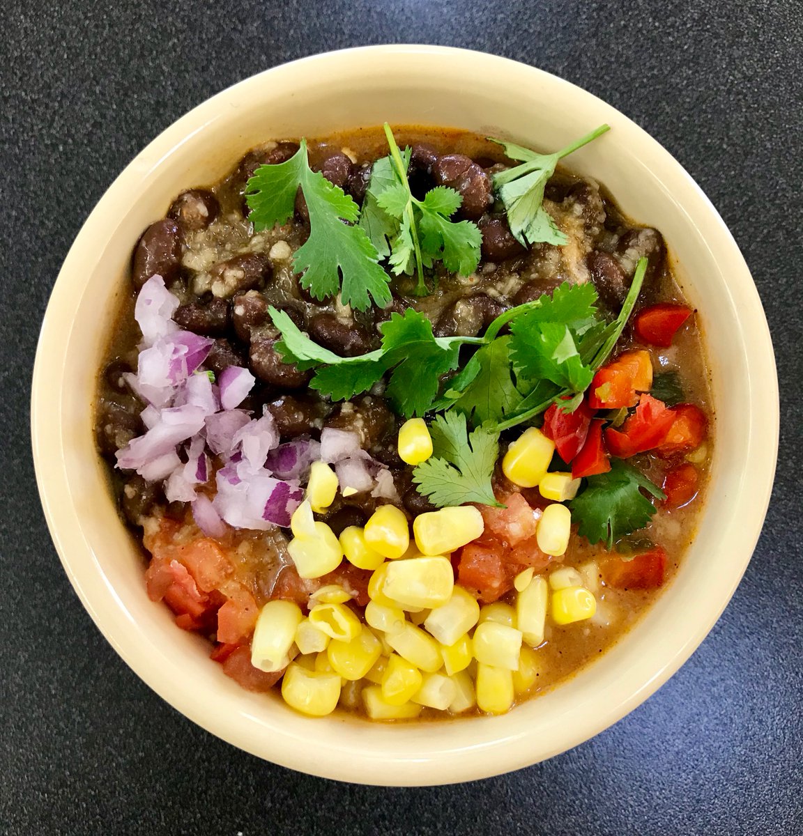 A bowl of tortilla soup.